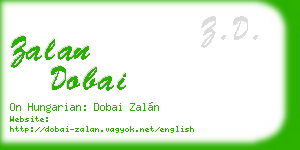 zalan dobai business card